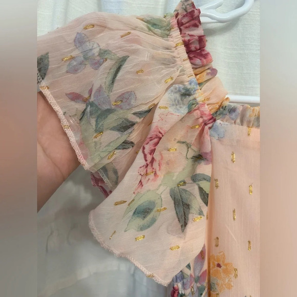 NWT Rare editions blush floral dress - Picture 7 of 9